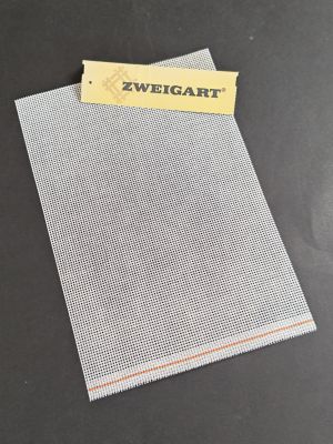 Biela Zweigart Stramin 44/100 (normál kanava) - 20x30 cm