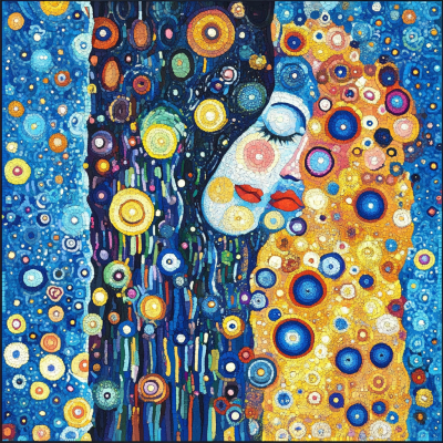 Klimtov štýl: Bozk