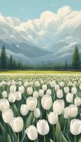 Biele tulipány
