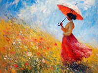 Monet, Variácie s dámou s dáždnikom – 25-334