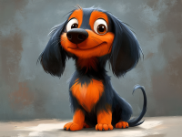 Dachshund portrét