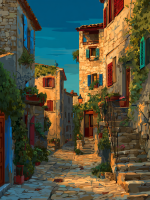 Večerná atmosféra v okolí Chianti