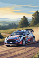 Ford Fiesta rallyový autíčok
