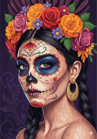 Mexický halloween portré séria – 25-821