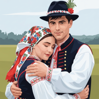 Zamilované v ľudovom odeve