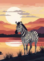 Portrét zebra