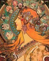 Obraz v štýle Alphonse Mucha – AR-291