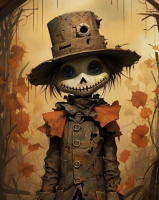 Halloweenska gobelínová výšivka