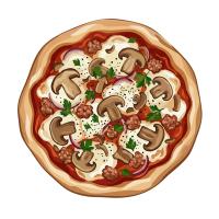 Talianska pizza Boscaiola