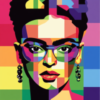Frida Kahlo moderný portrét – FR24-004