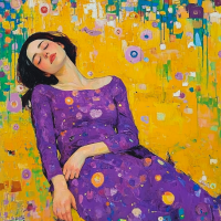 Klimtov štýl: Oddych – KL24-003