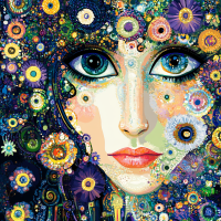 Klimtov štýl: Oči